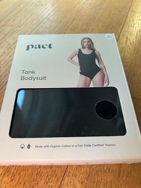 Pact Black Tank Bodysuit - Women's Organic Cotton